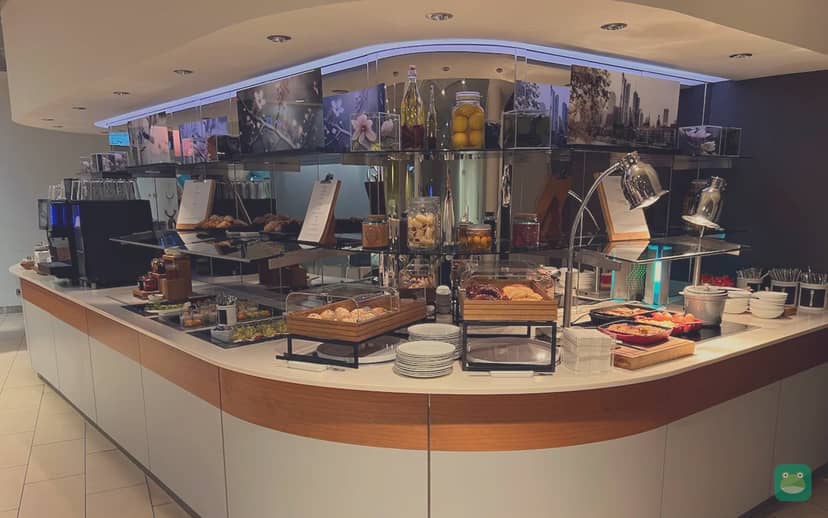 Lufthansa Welcome Lounge, FRA Terminal 1 (B) — breakfast buffet