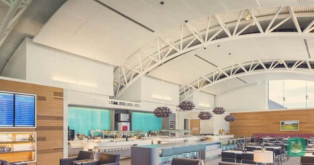 American Airlines Flagship Lounge, LAX Terminal 4 — main seating area