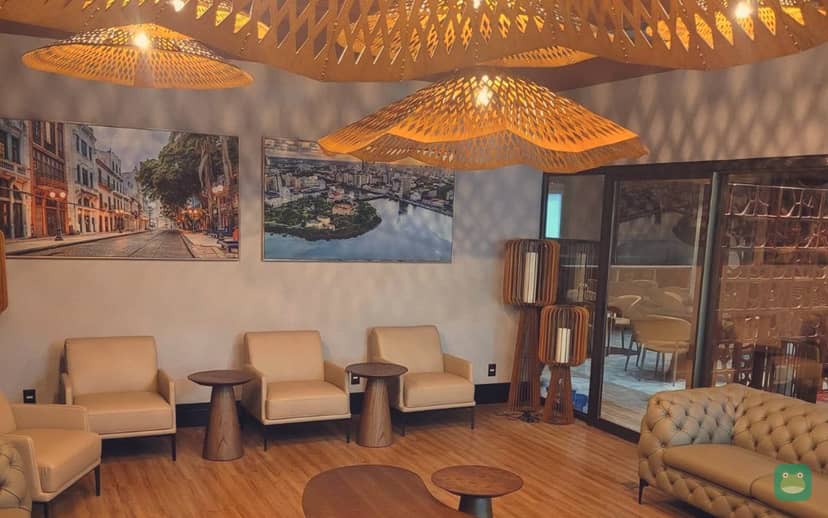 W Premium Lounge Recife – Frevo, REC Terminal 1 — Frevo-themed interior