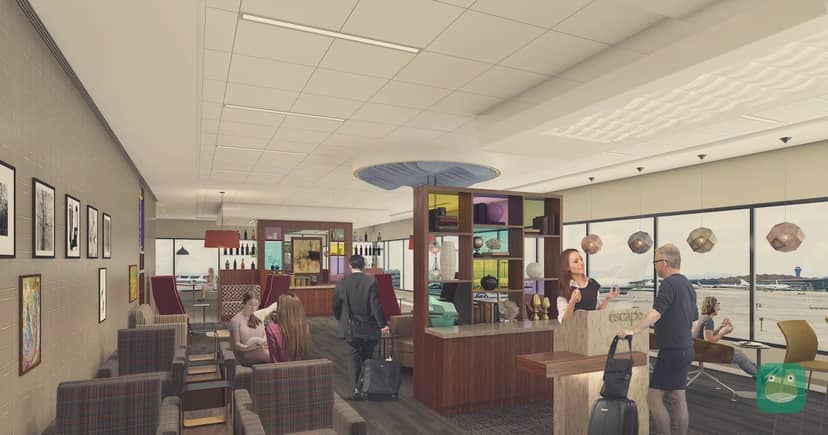 Escape Lounge, PHX Terminal 4 — lounge interior