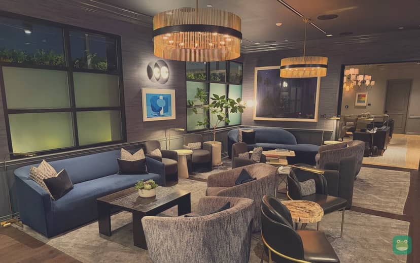 PS at LAX, LAX private terminal — The Salon seating