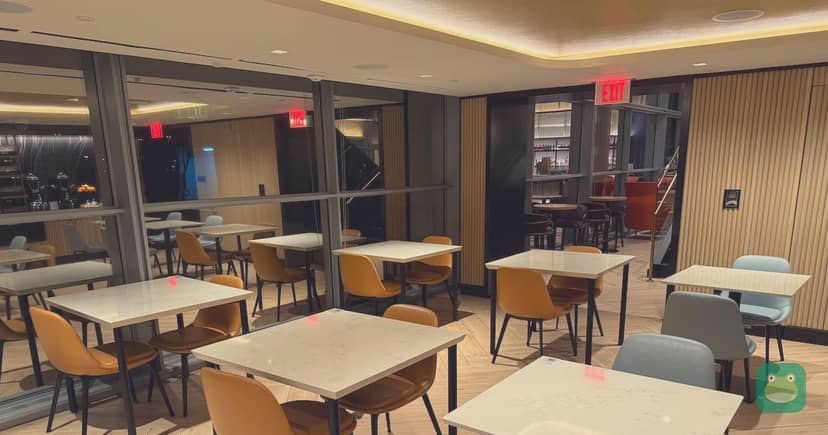 Etihad Lounge (Chase Sapphire), IAD Concourse A — buffet dining area