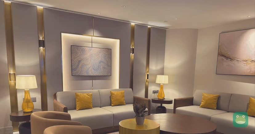 Encalm International Lounge, Hyderabad — seating shown in the July 2026 launch announcement