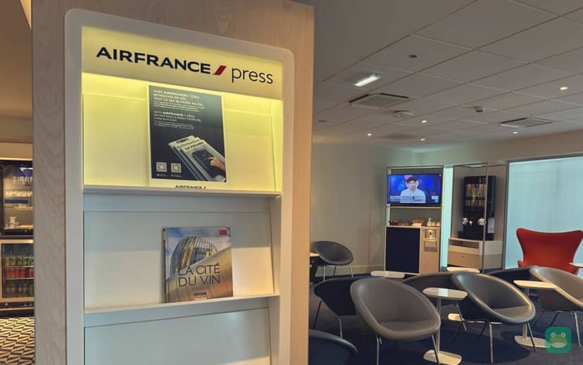 Air France Lounge, BOD Hall B — reading area