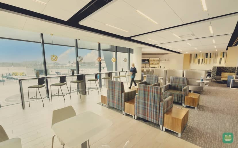 Escape Lounge, BDL Terminal A — lounge interior