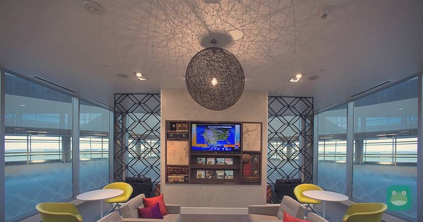 Seating area at The Centurion Lounge, DFW Terminal D